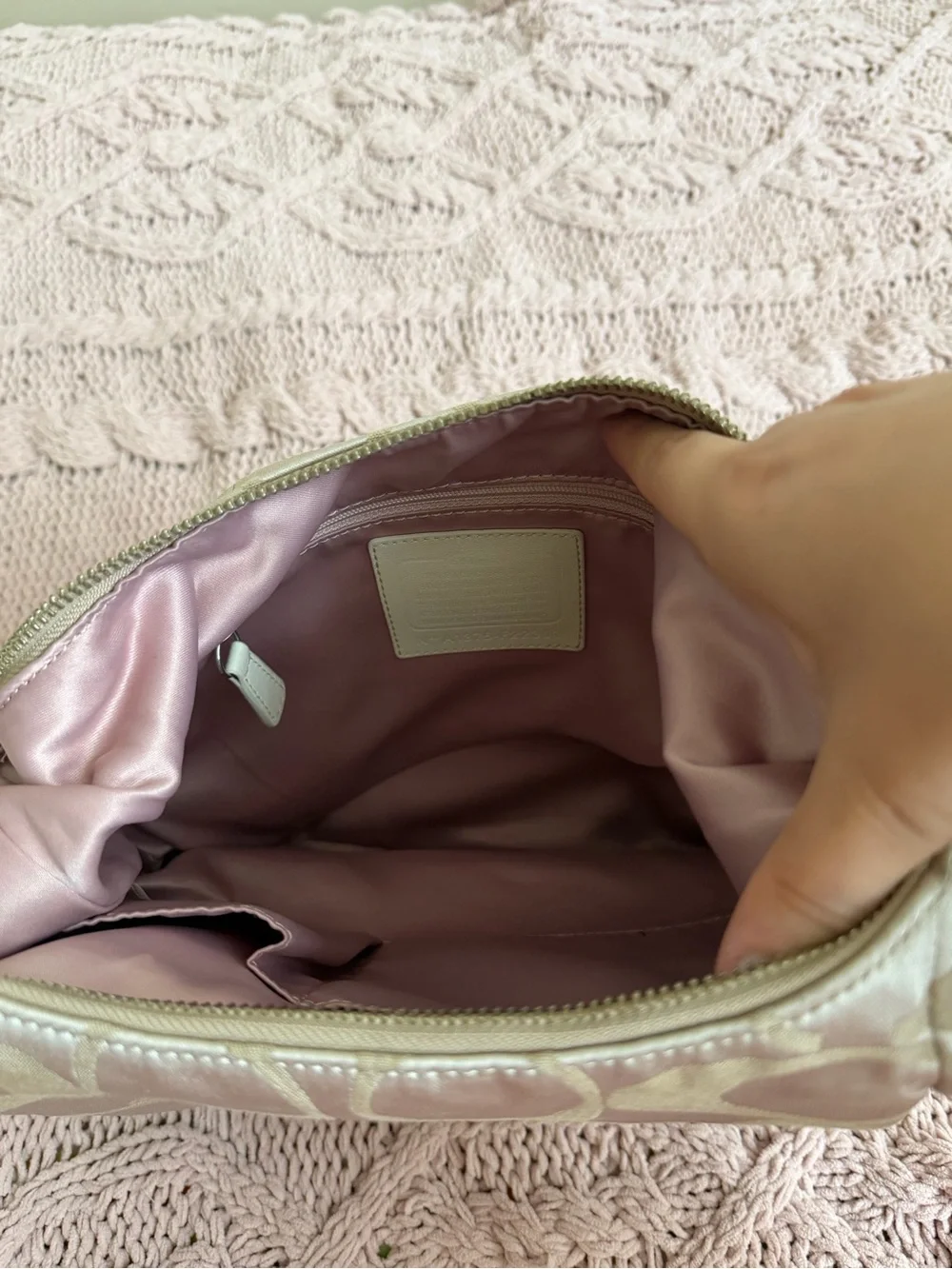 Coach Kristin Signature Sateen Hobo Bag